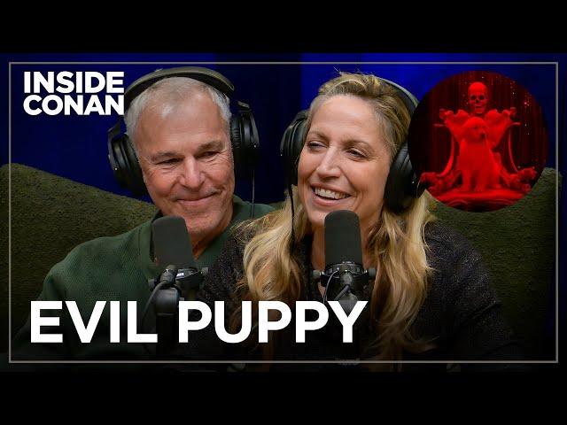 Conan Adopted The “Evil Puppy” From “Late Night” (Feat. Laurie Kilmartin) | Inside Conan