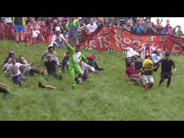 Cheese Rolling at Cooper's Hill, Gloucestershire - 2016