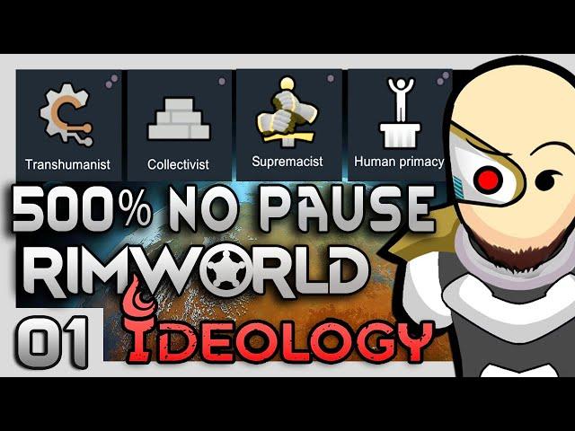 RimWorld Ideology TRANSHUMANIST Playthrough (500% Difficulty, No Pause | 01)