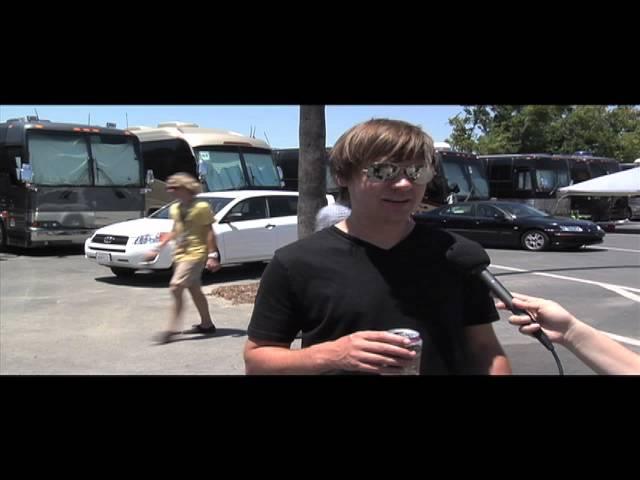 Relient K backstage at Warped Tour