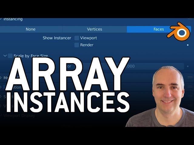 Array Modifier with Instances in Blender EP41