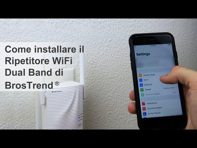 Configurazione Ripetitore WLAN Dual Band AC1200, Potenzia la Copertura WiFi con BrosTrend