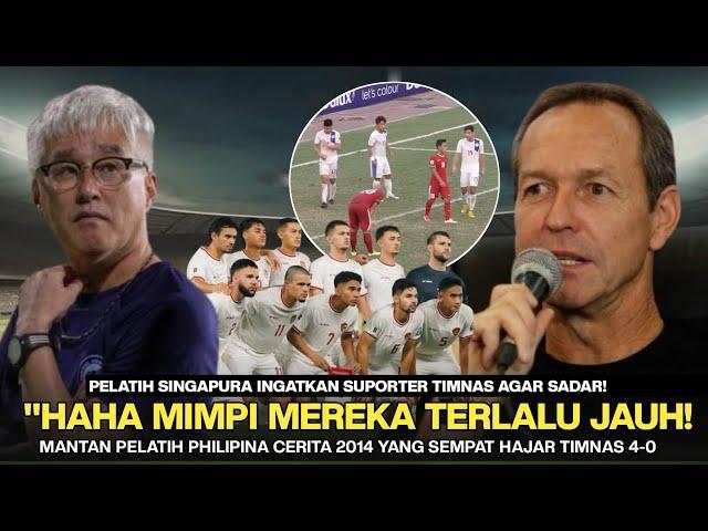 Tsutomo Ogura '' Wahai Suporter Indonesia SADARLAH! Pelatih Philipina Ini cerita Hajar Timnas 4-0..