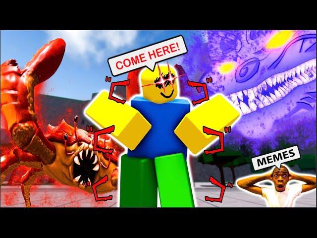 ROBLOX Strongest Battleground Funny Moments (MEMES) | Bacon VS Squid Game