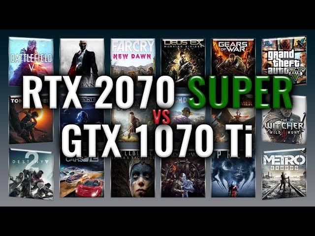 RTX 2070 SUPER vs GTX 1070 Ti Benchmarks | Gaming Tests Review & Comparison | 59 tests