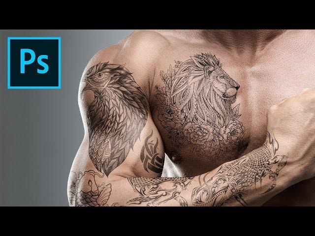 Add Amazing Tattoos Under 3 Minutes with Photoshop!