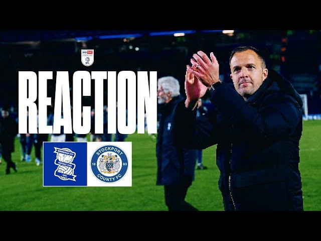 REACTION | Chris Davies | Birmingham City 2-0 Stockport County