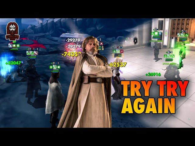 Time to TRY TRY AGAIN with Queen Amidala | SWGOH GAC 3v3