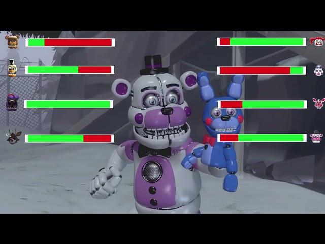 ФНАФ  АНИМАТРОНИКИ Драка  FNAF ANIMATRONICS CHRISTMAS HO HO