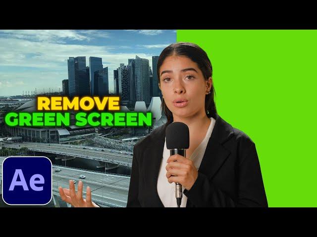 How to Remove Green Screen in After Effects | Green Screen Removal Tutorial