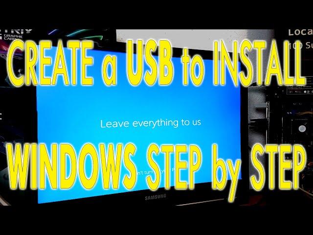 How To Install Windows 10 from USB