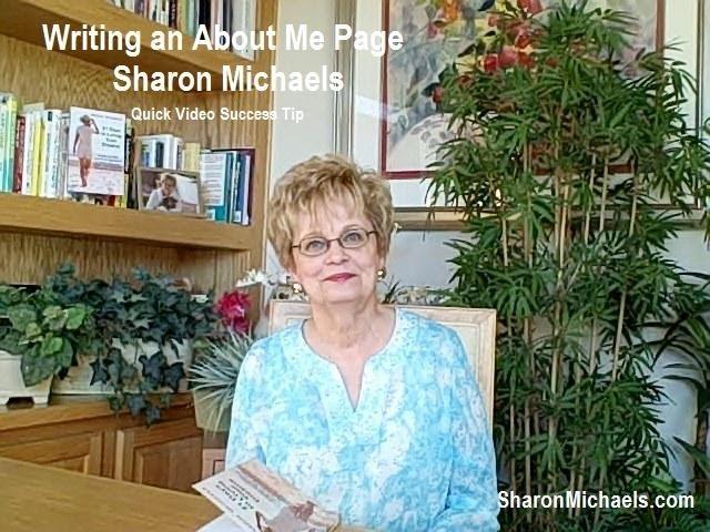 Writing Your About Me Page - Sharon Michaels