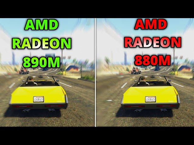 AMD Radeon 880M vs AMD Radeon 890m  test in 8 games