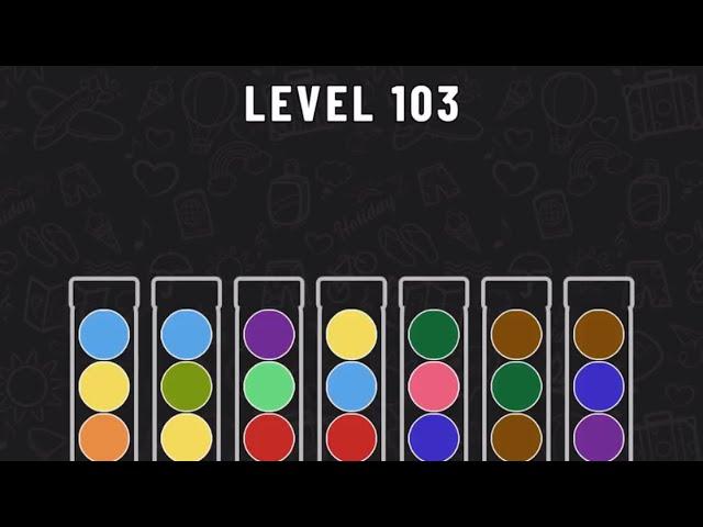 Ball Sort Puzzle Level 103 #ballsortpuzzle #ballsortpuzzlegameplay #puzzlegame #mobilegames