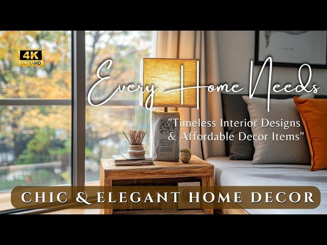 Chic & Elegant Home Decor: Timeless Interior Designs & Affordable Decor Items Every Home Needs