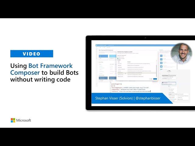 Using Bot Framework Composer to build Bots without writing code