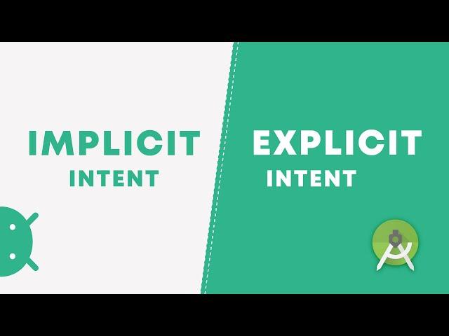 Android Implicit Intent and Explicit Intent | Android Intent Explained