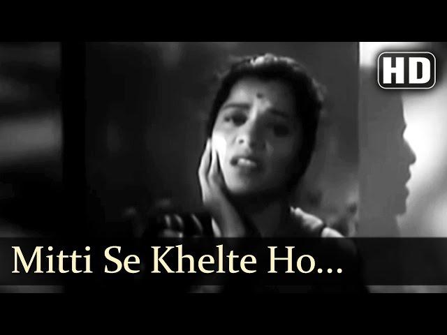 Mitti Se Khelte Ho Bar-Bar Kisliye - Patita Songs - Dev Anand - Usha Kiran - Lata Mangeshkar