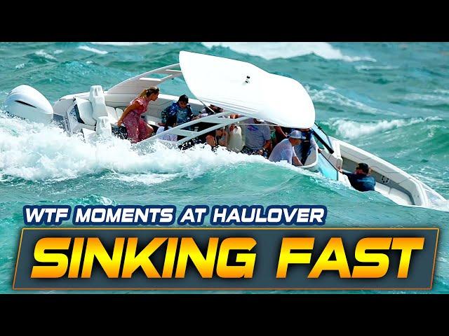 PARENTS FREAK OUT! Shocking Moments at Haulover Inlet | Boat Zone