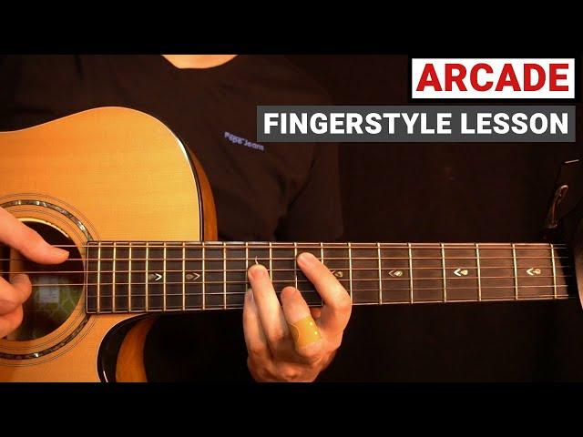 Duncan Laurence - Arcade (Loving You Is A Losing Game) | Fingerstyle Guitar Lesson (Tutorial)