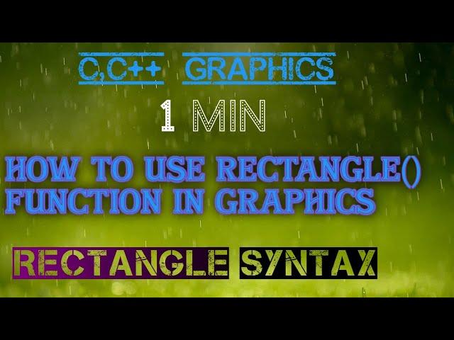 How to draw a rectangle or square in c programming||Graphics in C/C++|| By TECHNICAL GOLD