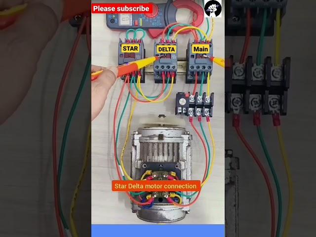 Star Delta Reduce Voltage Motor Starter #shorts #viral #motorcontrol