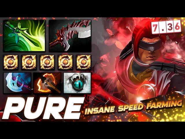 Pure Anti-Mage Insane Farm Speed 7.36 - Dota 2 Pro Gameplay [Watch & Learn]