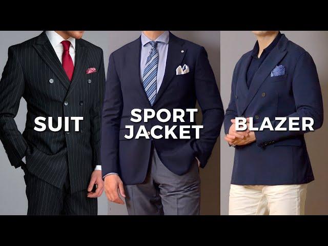 Suit vs Sports Jacket vs Blazer - What’s The Difference?