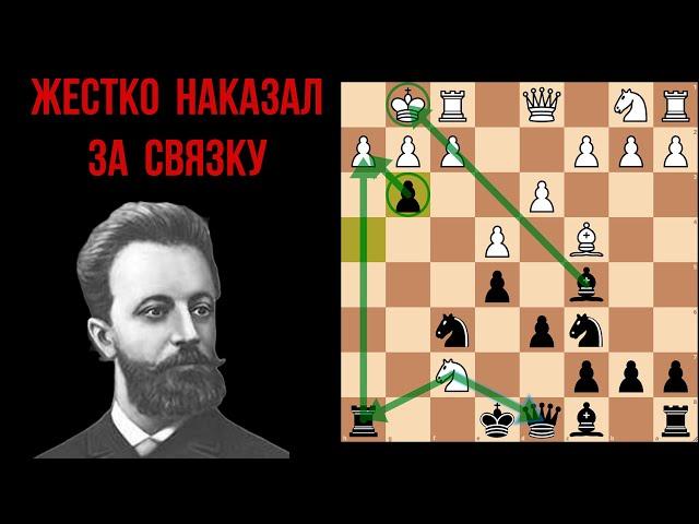 ПОЖЕРТВОВАЛ ФЕРЗЯ в дебюте и ВЫНЕС за 14 ХОДОВ! Легендарный шедевр Чигорина.