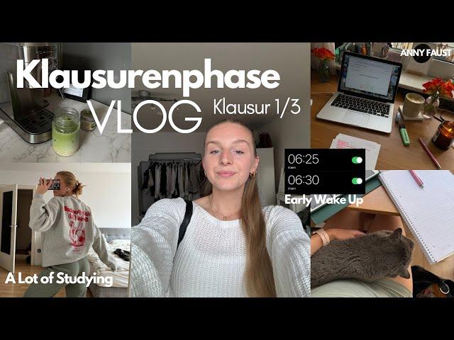 Study Vlog | Erste Klausur - 6:30 am Morning Routine - Lernmethode | Klausurenphase | Anny Faust