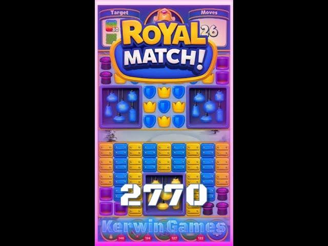 Royal Match Level 2770 - No Boosters Gameplay