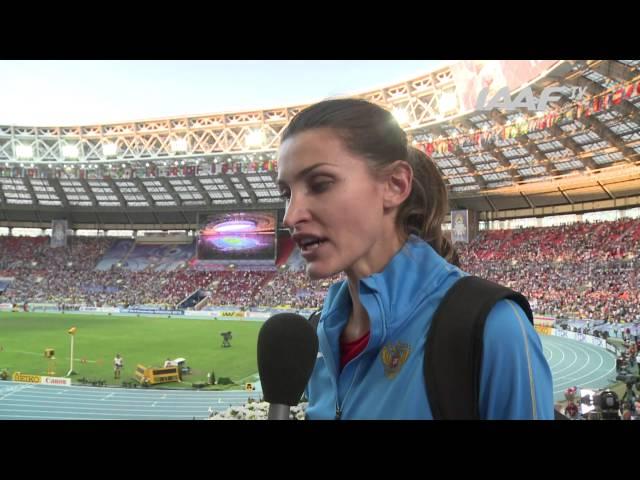 Moscow 2013 - Anna CHICHEROVA RUS - High Jump Women - Final Bronze