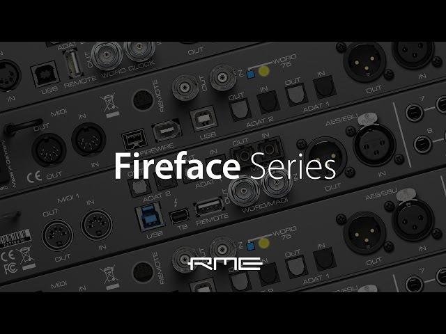 RME Audio Fireface Series