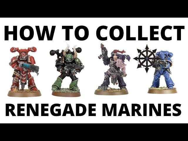 How to Collect RENEGADE Space Marines in Warhammer 40K? Red Corsairs, Renegade Raiders + Primaris?