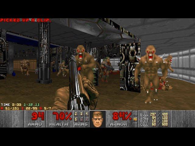 Ultimate Doom: Episode 1 - UV-Max Speedrun in 17:49