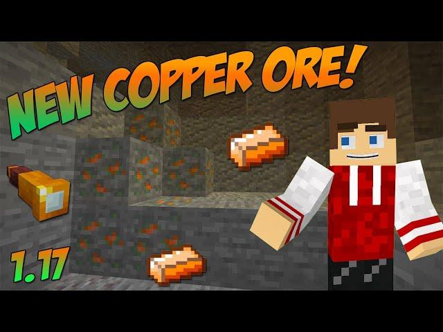 Minecraft 1.17 NEW Copper Ore, Spyglass and Lightning Rods