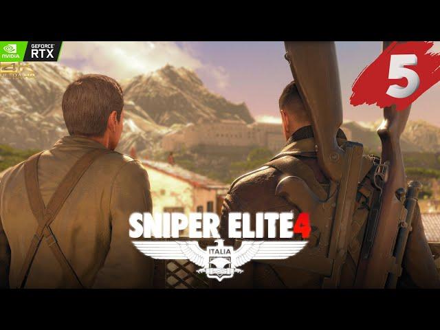 Sniper Elite 4  Прохождение #5 ● МОНАСТЫРЬ АБРУНЦА ● [4K 60ᶠᵖˢ]