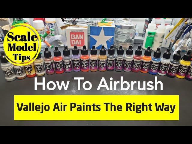 Scale Model Tips - How To Airbrush Vallejo Air Paints The Correct Way - Great Results !!