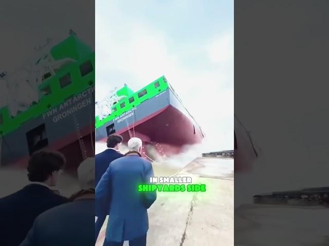 North Korea Got it Wrong!This is how ships are really launched#foryou #sea #science #ship #knowledge