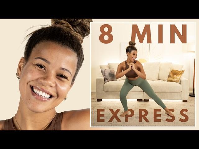 DO THIS LOW IMPACT WORKOUT WHEN YOU'RE SHORT ON TIME | 8 MIN MOOD BOOST