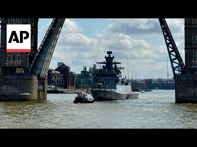 WATCH: German warship blasts Darth Vader theme in London