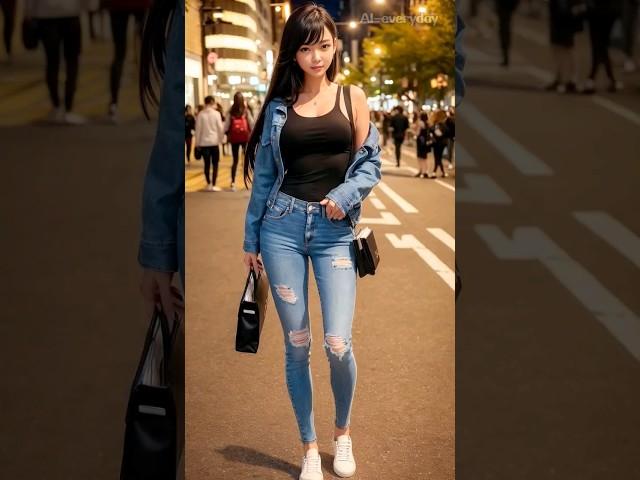 [AI lookbook] Explosive Coolness! jeans (ai art, 4K, lookbook, AI-everyday)