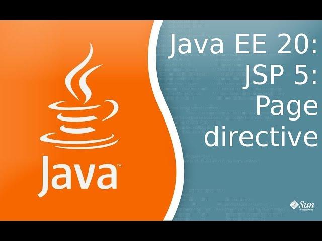 Javav EE 20: JSP 5: Page directive