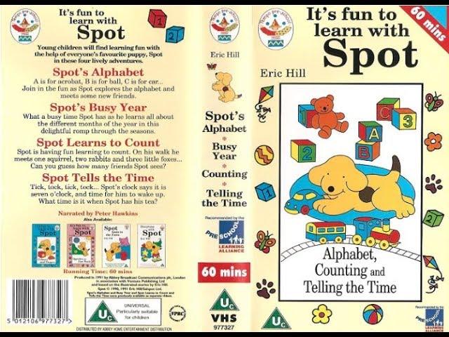 It's Fun To Learn With Spot: Alphabet, Counting and Telling the Time (1995 UK VHS)