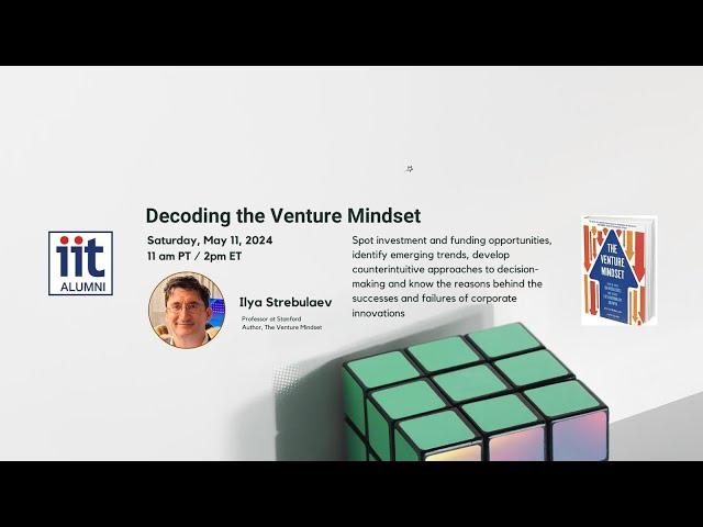 Decoding the Venture Mindset: Professor Ilya Strebulaev from Stanford University