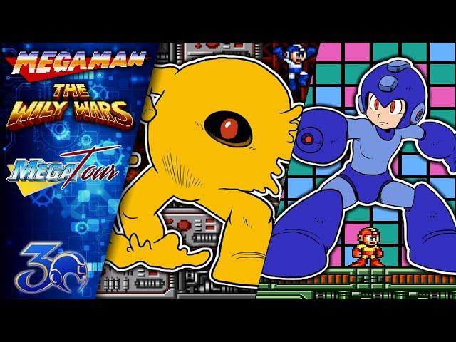 MegaMan 1 (Wily Wars): Yellow Devil, Boss Rush P1 & Copy Robot Stages | MegaTour P32 - 1440P [60FPS]