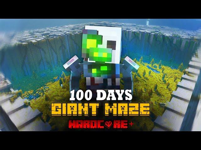 100 DAYS INSIDE A GIANT MAZE IN MINECRAFT!