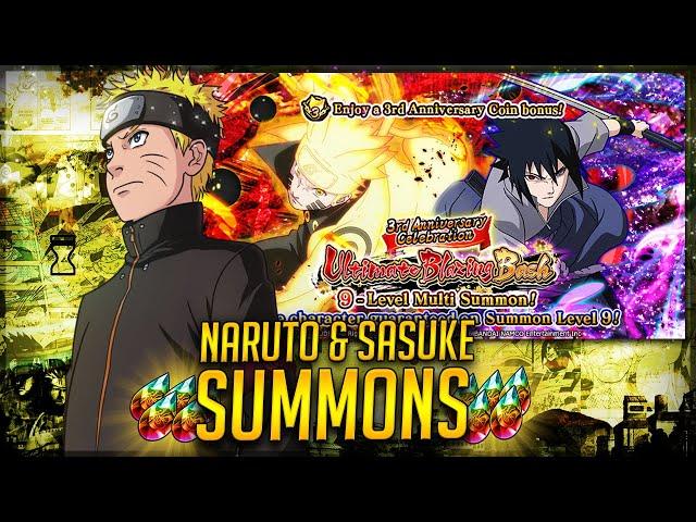 ** 3rd ANNIVERSARY NARUTO & SASUKE BLAZING BASH SUMMONS ** | Naruto Ultimate Ninja Blazing