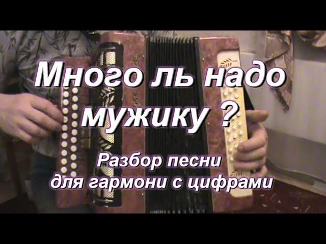 МНОГО ЛЬ НАДО МУЖИКУ ? ( гармонь )