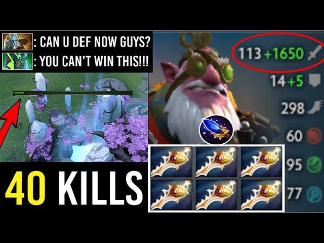 WTF 2000 DMG AOE 6X RAPIERS Sniper Scepter vs MEGA-CREEPS Throne DEF Most Epic Comeback 7.22 Dota 2